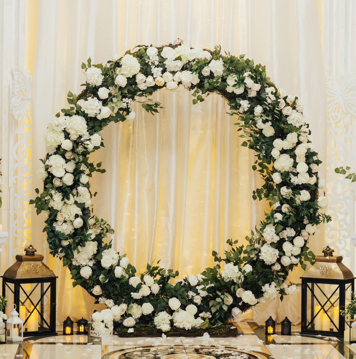 Hochzeit Ballonbogen Silber 200cm