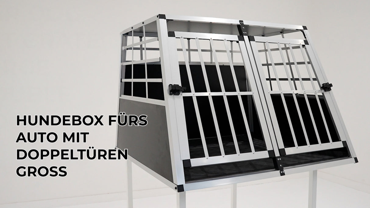 Auto Hundetransportbox – Große Doppelbox
