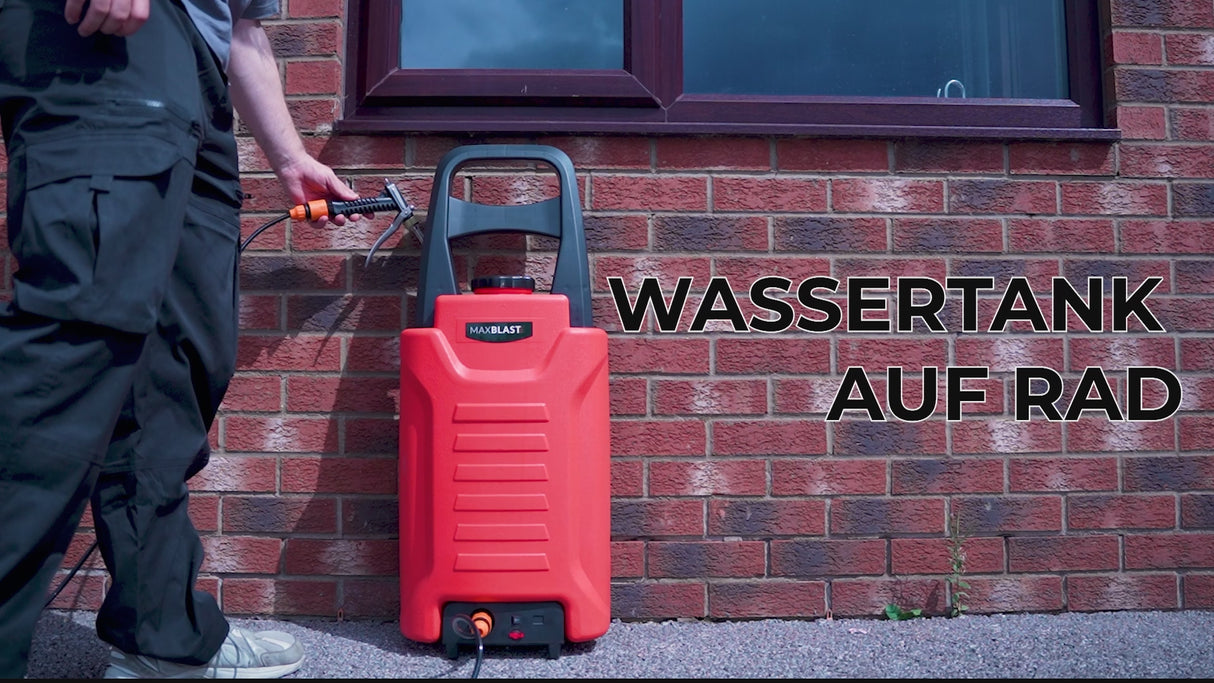 MAXBLAST 30 Liter Wassertank auf Rad für Fensterputzen