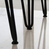 4 x  Haarnadelbeine - 3 Zinken - 40.6cm hoch - 12mm stark - Schwarz